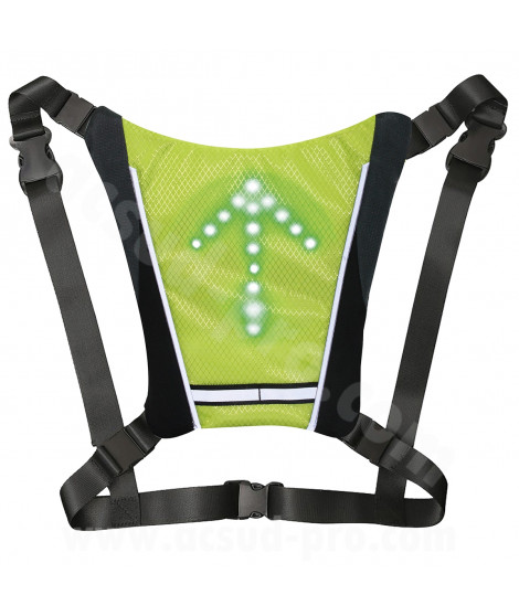 GILET REFLECHISSANT AVEC LED DIRECTIONNEL