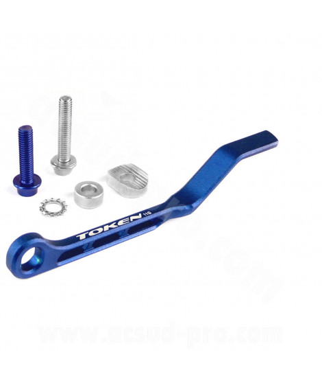 GUIDE CHAINE TOKEN ROUTE POUR DOUBLE PLATEAU 6g BLEU
