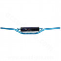GUIDON MOTO CROSS / MECABOITE CARENZI EVO AVEC MOUSSE Ø22MM  (L : 810MM / H : 50mm) BLEU
