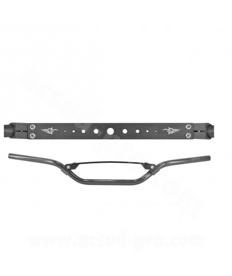 GUIDON MOTO CROSS / MECABOITE TNT HIGHWAY IMITATION CARBONE GU07A