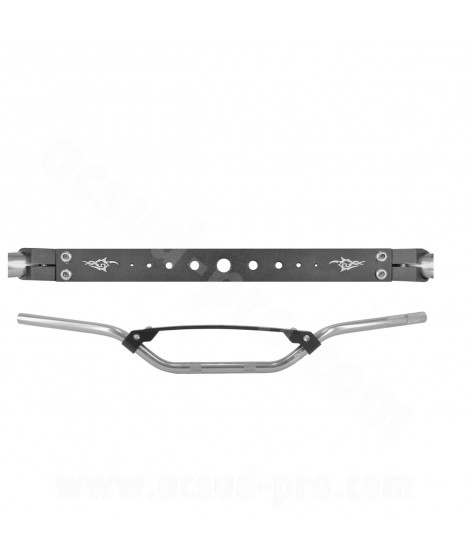 GUIDON MOTO CROSS / MECABOITE TNT HIGHWAY SILVER GU07A