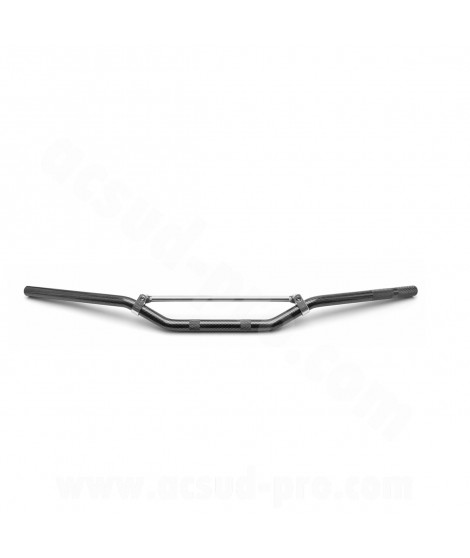GUIDON MOTO / MECABOITE / CROSS ALU NOEND IMITATION CARBONE Ø22mm (L : 810mm H : 93mm)