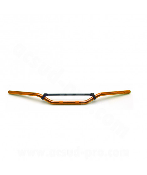 GUIDON MOTO / MECABOITE / CROSS ALU NOEND ORANGE Ø22mm (L : 810mm H : 93mm)