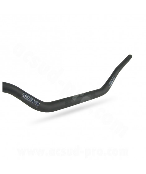 GUIDON MOTO / MECABOITE / CROSS OVERSIZE NOEND Ø28.6  NOIR MAT GU10 (L : 825mm H : 75mm)