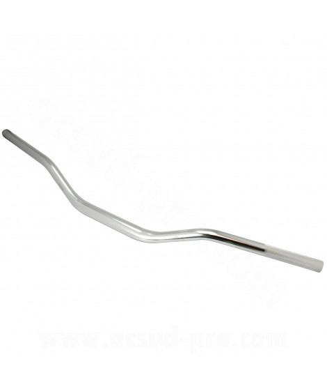 GUIDON MOTO / MECABOITE / CROSS  OVERSIZE NOEND Ø28.6  SILVER  GU10 (L : 825mm H : 75mm)