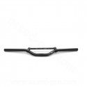 GUIDON STREET BIKE ALU TNT NOIR MAT L : 625MM AVEC BARRE DE RENFORT (H : 40MM SOUS BARRE)