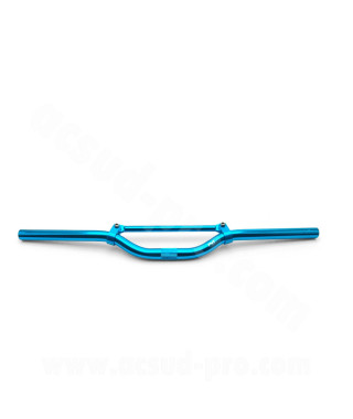 GUIDON STREET BIKE TNT ALU BLEU L : 625MM AVEC BARRE DE RENFORT (H : 40MM SOUS BARRE)