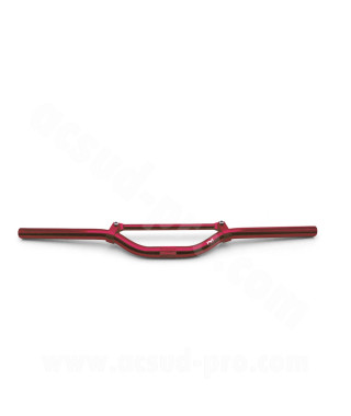 GUIDON STREET BIKE TNT ALU ROUGE L : 625MM AVEC BARRE DE RENFORT (H : 40MM SOUS BARRE)