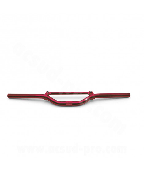 GUIDON STREET BIKE TNT ALU ROUGE L : 625MM AVEC BARRE DE RENFORT (H : 40MM SOUS BARRE)