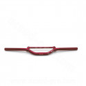 GUIDON STREET BIKE TNT ALU ROUGE L : 625MM AVEC BARRE DE RENFORT (H : 40MM SOUS BARRE)