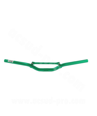 GUIDON STREET BIKE TNT ALU VERT L : 625MM AVEC BARRE DE RENFORT (H : 40MM SOUS BARRE)