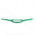 GUIDON STREET BIKE TNT ALU VERT L : 625MM AVEC BARRE DE RENFORT (H : 40MM SOUS BARRE)