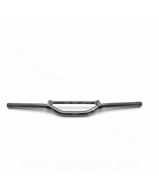 GUIDON STREET BIKE TNT IMITATION CARBONE L : 625MM AVEC BARRE DE RENFORT (H : 40MM SOUS BARRE)
