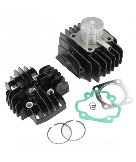 HAUT MOTEUR TNT FONTE ADAPT. YAMAHA PW 50CC 2T / Ø40 AXE Ø10 (CYLINDRE + CULASSE)