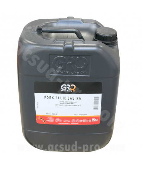 HUILE DE FOURCHE GLOBAL RACING OIL 5W (20L) GRO