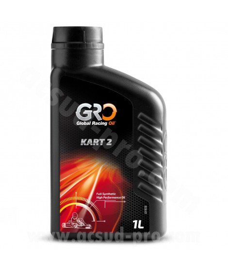 HUILE GLOBAL RACING OIL 2T KART-2 100% SYNTHESE (BIDON 1L) GRO
