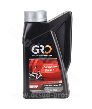 HUILE GLOBAL RACING OIL 2T SCOOTER OIL SYNTHESE (BIDON 1L)  GRO