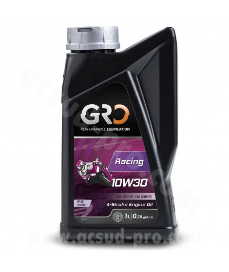 HUILE GLOBAL RACING OIL 4T GLOBAL RACING 10W30 100% SYNTHESE (BIDON 1L) GRO