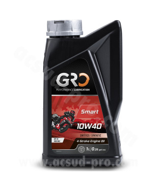 HUILE GLOBAL RACING OIL 4T GLOBAL SMART 10W40 SYNTHESE (BIDON 1L) GRO