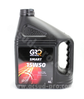 HUILE GLOBAL RACING OIL 4T GLOBAL SMART 15W50 SYNTHESE (BIDON 4L) GRO