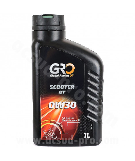 HUILE GLOBAL RACING OIL 4T SCOOTER EXTREME 0W30  (BIDON 1L) GRO  ( MOTEUR HONDA START / STOP )