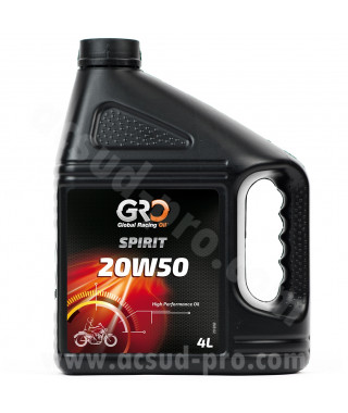 HUILE GLOBAL RACING OIL 4T SPIRIT 20W50 (BIDON 4L) GRO