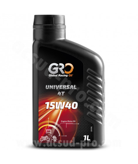 HUILE GLOBAL RACING OIL 4T UNIVERSAL 15W40 MULTIGRADE (BIDON 5L) GRO