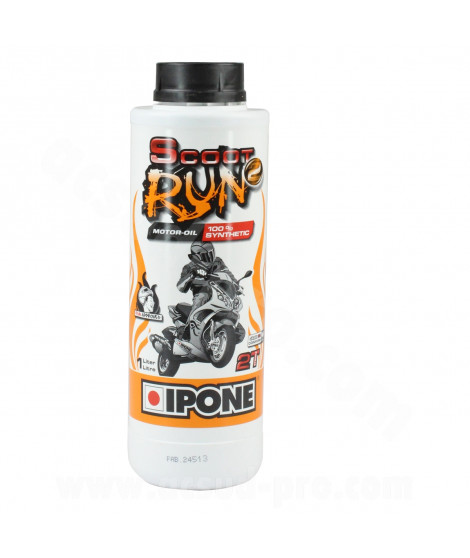 HUILE IPONE 2T SCOOT RUN2 100% SYNTHESE (BIDON 1L)