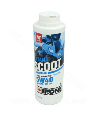 HUILE IPONE 4T KATANA SCOOT  5W40 100% SYNTHESE (BIDON 1L)