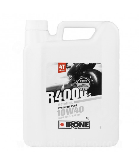 HUILE IPONE 4T R4000 RS SYNTHESE 10W40 (BIDON 4L)