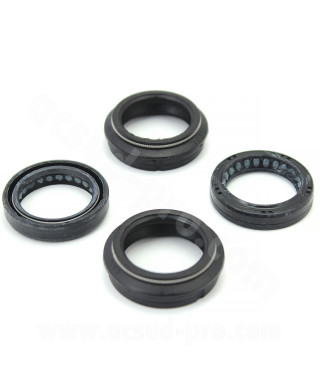 JOINT SPI FOURCHE + CACHE POUSSIERE POUR FOURCHE EBR MBK BOOSTER / NITRO / YAMAHA BWS / SLIDER (LA PAIRE)