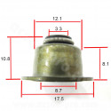 JOINTS QUEUE DE SOUPAPE ADAPT. PIAGGIO 50CC 4T / 125 4T AIR / APRILIA  (OEM : 843307) (VENDU PAR 10PCS)
