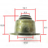 JOINTS QUEUE DE SOUPAPE ADAPT. PIAGGIO 50CC 4T / 125 4T AIR / APRILIA  (OEM : 843307) (VENDU PAR 10PCS)