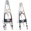 KIT 2 PCES SUPPORT OPTIQUE RACING X LONG CHROME Ø28