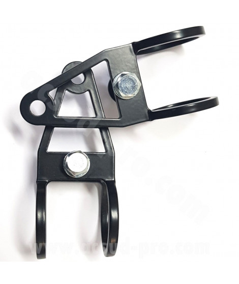 KIT 2 PCES SUPPORT OPTIQUE RACING X LONG NOIR Ø28