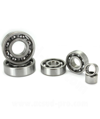_KIT 6 ROULEMENTS MOTEUR 139FMB-B  ARCHIVE 50. MASH FIFTY. (6000 . 6001 . 6201 . 6203 . HK 13.5-20-12 . HK 13.5-22-12)