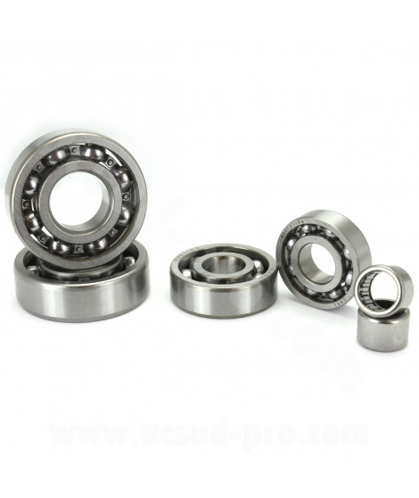 _KIT 6 ROULEMENTS MOTEUR 139FMB-B  ARCHIVE 50. MASH FIFTY. (6000 . 6001 . 6201 . 6203 . HK 13.5-20-12 . HK 13.5-22-12)