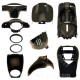 KIT CARROSSERIE ADAPT. APRILIA SCARABEO 50CC NOIR BRILLANT 2003-2013 (10 PIECES)