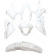 KIT CARROSSERIE ADAPT. BETA 50 RR MOTARD 20122020 (7 PIECES) BLANC