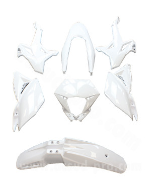KIT CARROSSERIE ADAPT. BETA 50 RR MOTARD 20122020 (7 PIECES) BLANC