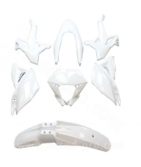 KIT CARROSSERIE ADAPT. BETA 50 RR MOTARD 20122020 (7 PIECES) BLANC