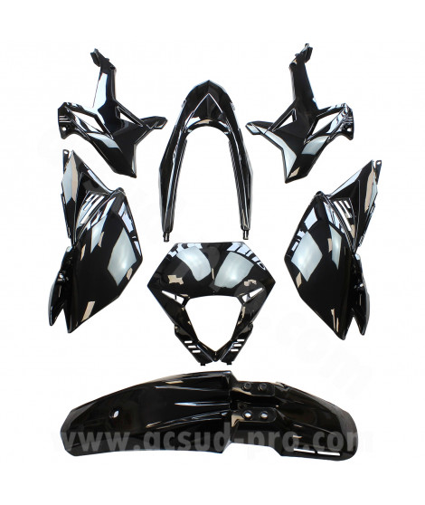 KIT CARROSSERIE ADAPT. BETA 50 RR  MOTARD 2012-2020 (7 PIECES) NOIR