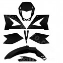KIT CARROSSERIE ADAPT. CPI SM / SX 50cc NOIR (8 PIECES)