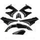 KIT CARROSSERIE ADAPT. DERBI SENDA DRD / XTREM 2000-2011 NOIR (7 PIECES)