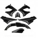 KIT CARROSSERIE ADAPT. DERBI SENDA DRD / XTREM 2000-2011 NOIR (7 PIECES)