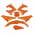 KIT CARROSSERIE ADAPT. DERBI SENDA DRD / XTREM 2000-2011  ORANGE (7 PIECES)