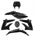 KIT CARROSSERIE ADAPT. DERBI SENDA DRD XTREME 2011-2017 NOIR (6 PIECES)