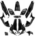 KIT CARROSSERIE ADAPT. GILERA RUNNER 1997-2004  50 / 125 / 180cc NOIR BRILLANT (13 PIECES)
