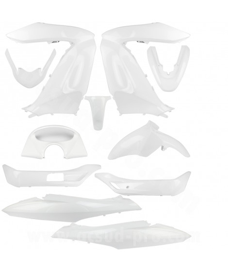 KIT CARROSSERIE ADAPT. HONDA PCX 125cc 2009-2013 BLANC (11 PIECES)