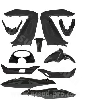 KIT CARROSSERIE ADAPT. HONDA PCX 125cc  2009-2013 NOIR (11 PIECES)